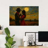 Moonlight Two-Step Art Print Poster (Heimbüro)