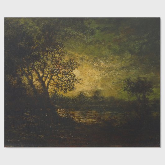 Moonlight (von Ralph Albert Blakelock) Geschenkpapier (Flach)