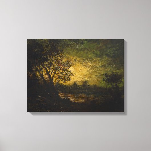 Moonlight (von Ralph Albert Blakelock) Leinwanddruck (Vorderseite)