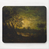 Moonlight (von Ralph Albert Blakelock) Mousepad (Vorne)