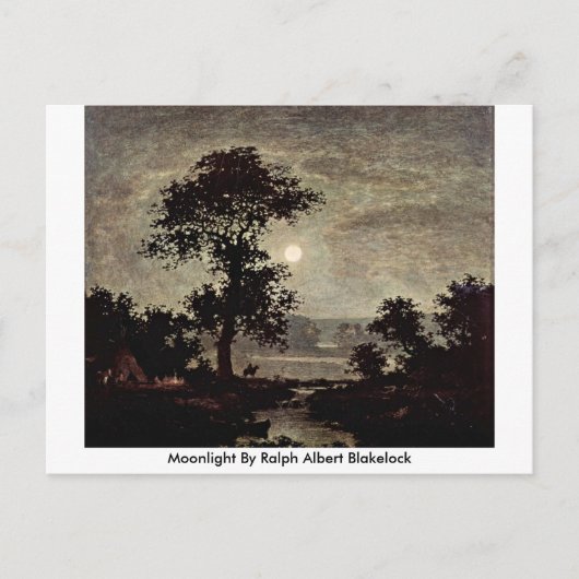Moonlight von Ralph Albert Blakelock Postkarte (Vorderseite)