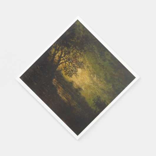 Moonlight (von Ralph Albert Blakelock) Serviette (Ecke)