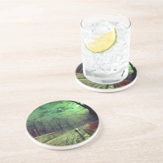 Moonlight Walk Getränkeuntersetzer (Seite)