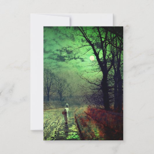 Moonlight Walk RSVP Karte (Vorderseite)