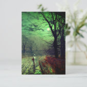 Moonlight Walk RSVP Karte (Stehend Vorderseite)