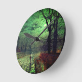 Moonlight Walk Runde Wanduhr (Winkel)
