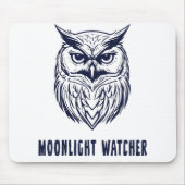 Moonlight Watcher - Owl Design - Mousepad (Vorne)