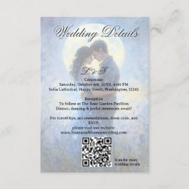 Moonlight Wedding Celestis Liebe Night Sky Thema Begleitkarte