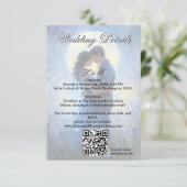 Moonlight Wedding Celestis Liebe Night Sky Thema Begleitkarte (Stehend Vorderseite)