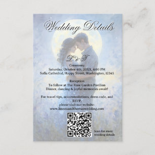 Moonlight Wedding Celestis Liebe Night Sky Thema Begleitkarte
