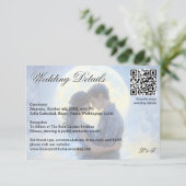 Moonlight Wedding Celestis Liebe Night Sky Thema Begleitkarte (Stehend Vorderseite)