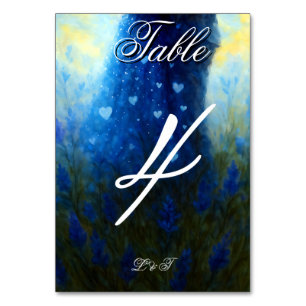 Moonlight Wedding Celestis Liebe Night Sky Thema Tischnummer