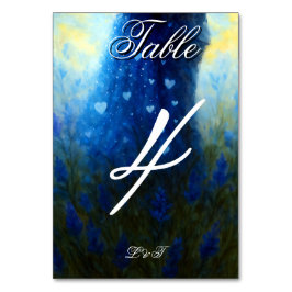 Moonlight Wedding Celestis Liebe Night Sky Thema Tischnummer