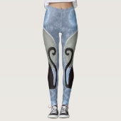 Moonlight Whiskers: Katze Familiar Leggings (Vorderseite)