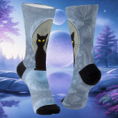 Moonlight Whiskers: Katze Familiar Socken