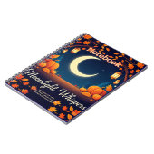 Moonlight Whispers Fall Spiral Notebook Notizblock (Linke Seite)