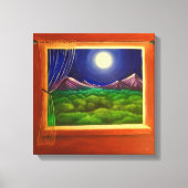 Moonlight Window Leinwanddruck (Vorderseite)