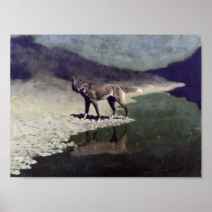 Moonlight Wolf Poster