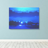 Moonlight Wrapped Canvas Prints Leinwanddruck (Insitu (Holzboden))