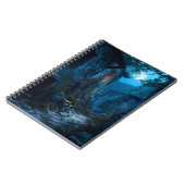 Moonlit Abandoned Village Path Notebook Notizblock (Linke Seite)