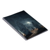 Moonlit Ancient Stehend Stones Notebook Notizblock (Rechte Seite)