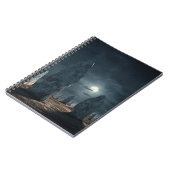 Moonlit Ancient Stehend Stones Notebook Notizblock (Linke Seite)