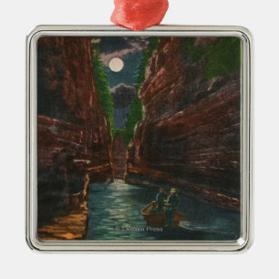 Moonlit Ansicht des Gerinnes Silbernes Ornament