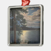 Moonlit Ansicht des Sees Ornament Aus Metall (Links)