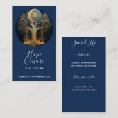 Moonlit Ascension | Tree of Life Design Visitenkarte (Vorne/Hinten)
