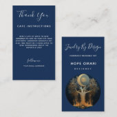 Moonlit Ascension | Tree of Life Design Visitenkarte (Vorne/Hinten)
