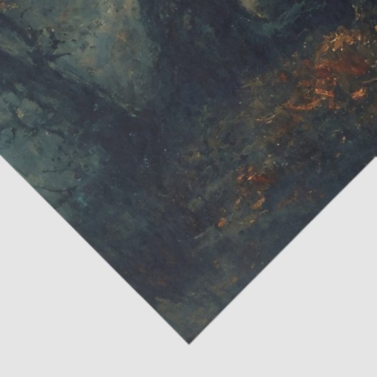 Moonlit Autumn Path Decode Seidenpapier (Ausschnitt)