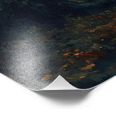 Moonlit Autumn Path Fotodruck (Ecke)