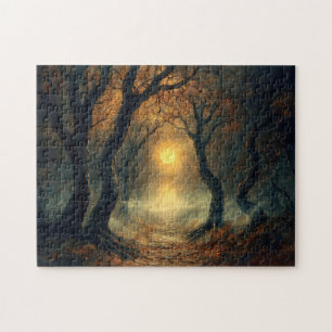 Moonlit Autumn Path Puzzle