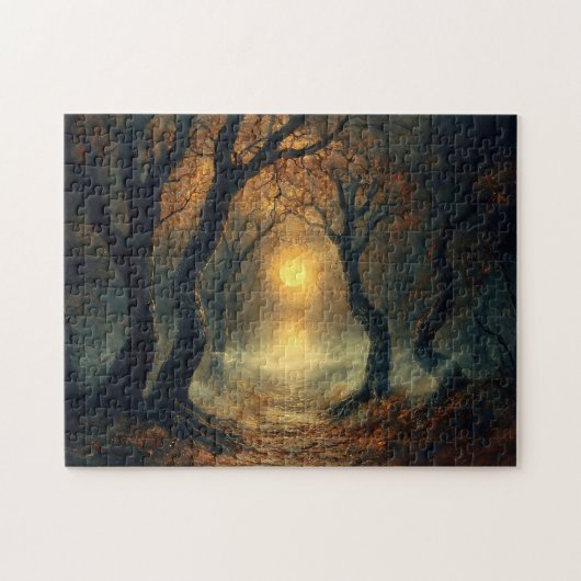 Moonlit Autumn Path Puzzle (Horizontal)