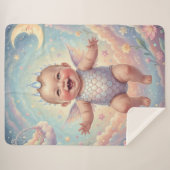 Moonlit Baby Dragon - A Whimsical Fantasy Sherpadecke (Vorderseite (Horizontal))