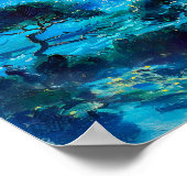 Moonlit Bay mit Boote Impressionist Nocturne Poster (Ecke)