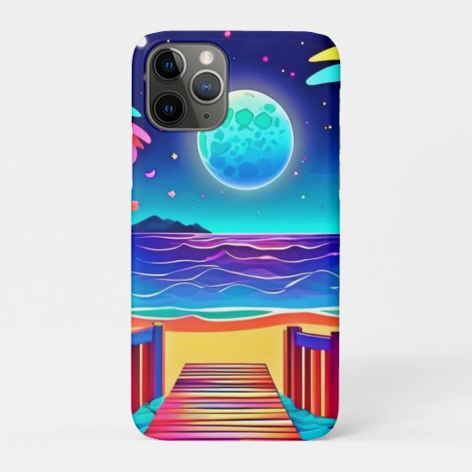 Moonlit Beach Colors Case-Mate iPhone Hülle (Rückseite)