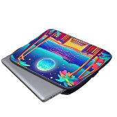 Moonlit Beach Colors Laptopschutzhülle (Vorne Knopf)
