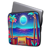 Moonlit Beach Colors Laptopschutzhülle (Vorderseite Links)