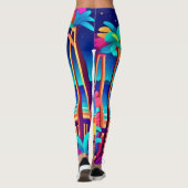 Moonlit Beach Colors Leggings (Rückseite)
