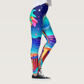 Moonlit Beach Colors Leggings (Rechts)