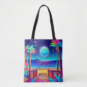 Moonlit Beach Colors Tasche (Vorderseite)