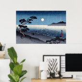 Moonlit Beach in Japan Nr.2 Poster (Heimbüro)