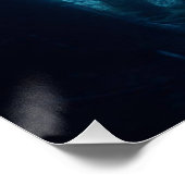 Moonlit Begegnung: Bigfoot im Wald Poster (Ecke)