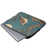 Moonlit Bird Blossom - Housse pour ordinateur Laptopschutzhülle (Vorne Knopf)