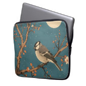 Moonlit Bird Blossom - Housse pour ordinateur Laptopschutzhülle (Vorderseite Links)