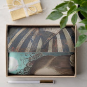 Moonlit Black Cat Goth Girl & Raven Decoupage Seidenpapier (Geschenk)