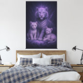 Moonlit Blue Guardians | ManJiangHong Fine Art Leinwanddruck (Insitu (Schlafzimmer))