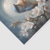 Moonlit Bluebird Song 2 Seidenpapier (Ausschnitt)