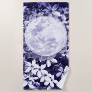 Moonlit-Blume Strandtuch